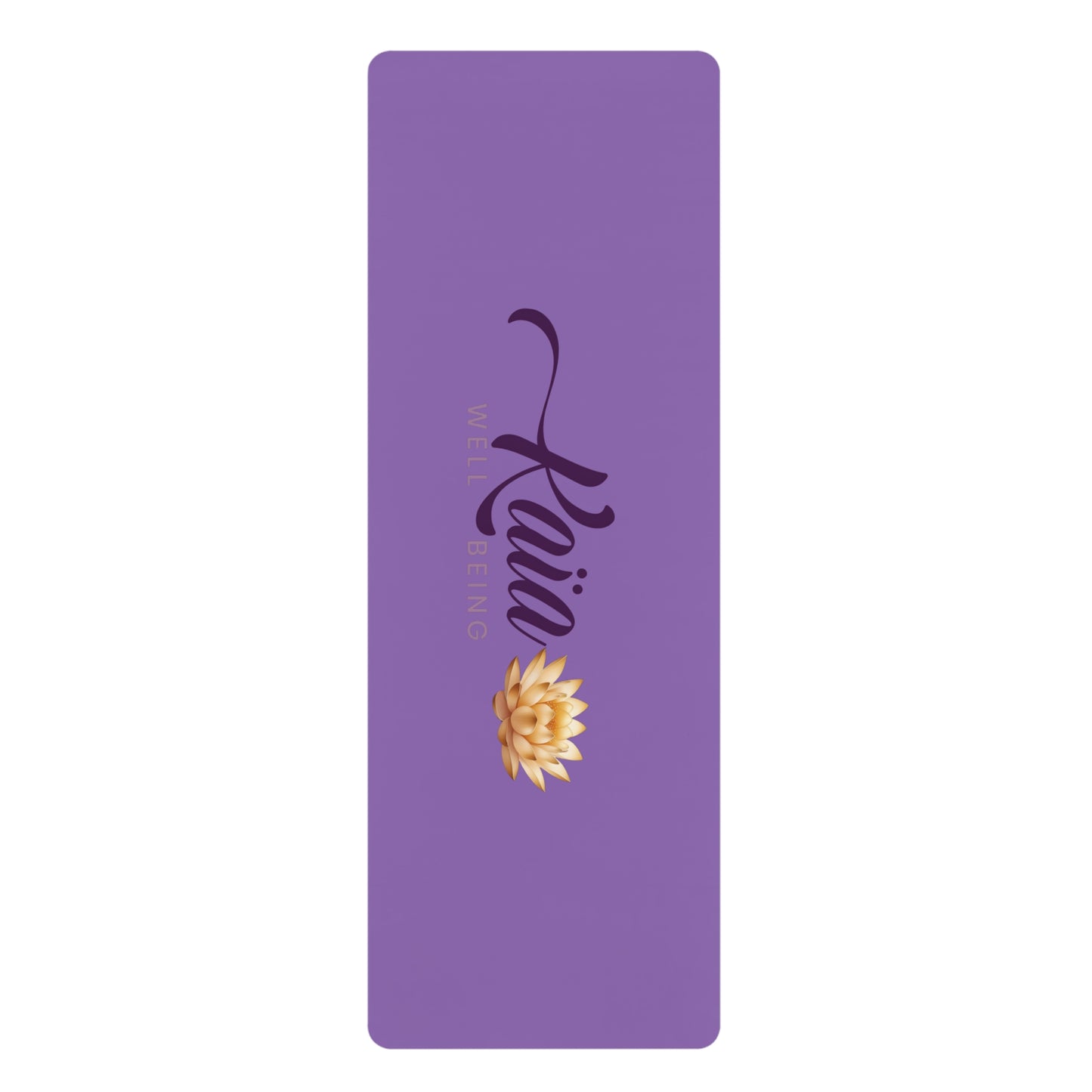 Rubber Yoga Mat with Lotus Flower - Mindfulness & Wellbeing